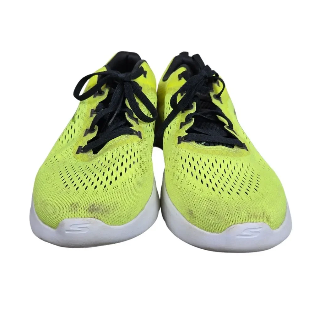 Skechers Go Run Lite Men's Sneakers Trainers 10 Neon Yellow Black Athletic